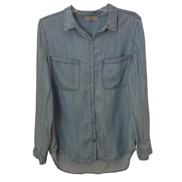 Be Cool Blue Denim Button Up Shirt - Picture 1 of 9